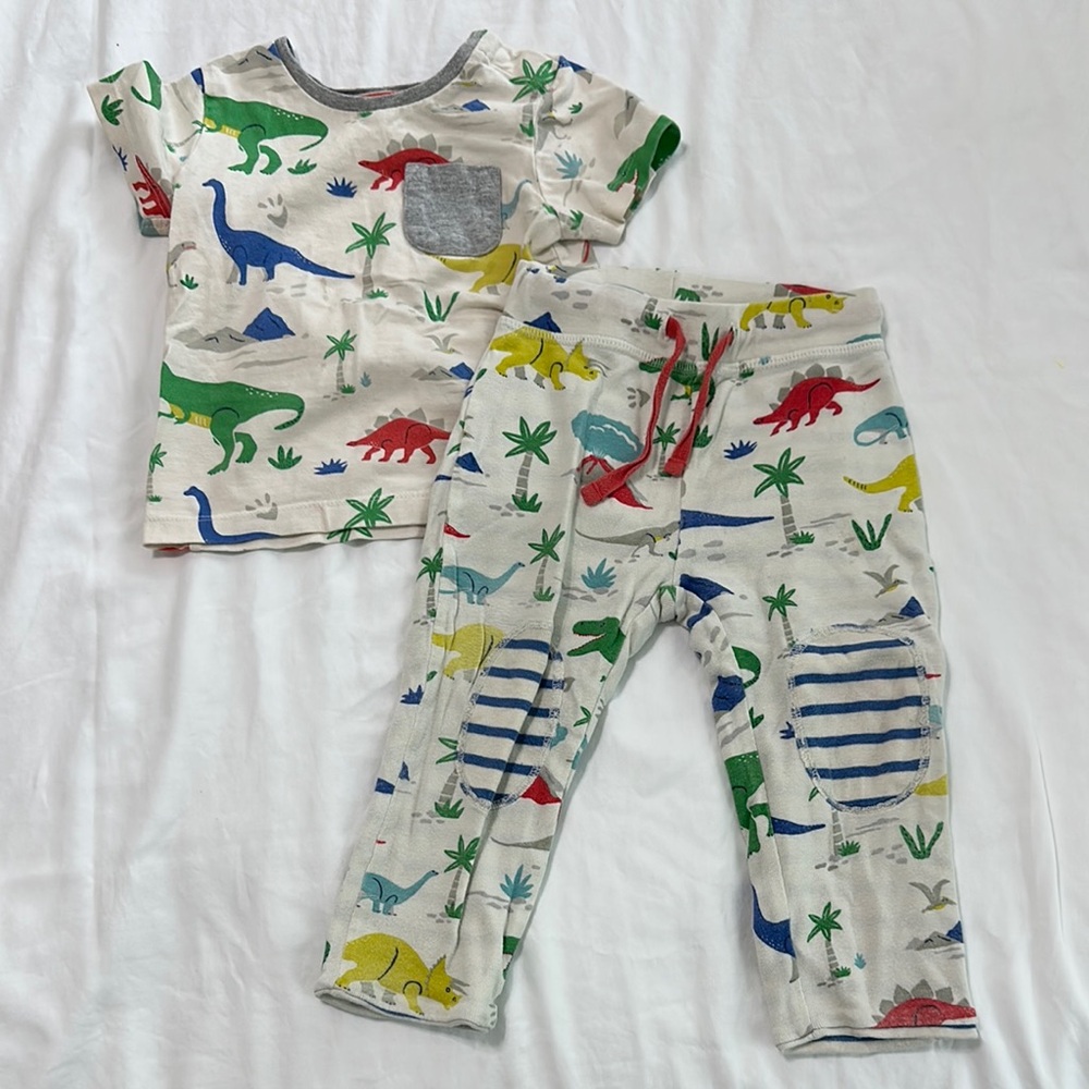 Baby Boden Dinosaur Print Set - Multicolor